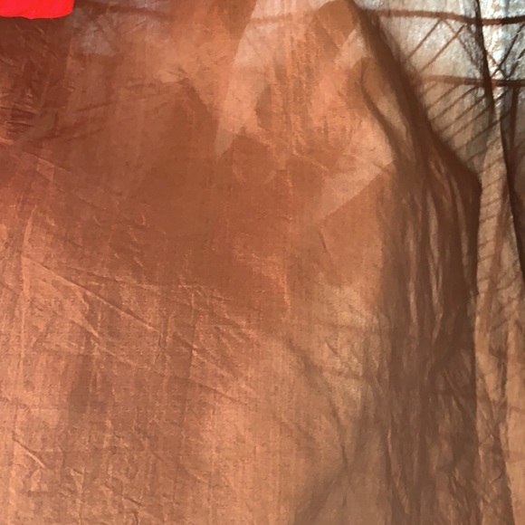 FESTIVE READY: CHOCOLATE BROWN silk kurta with tribal work. Lightweight. - Picture 12 of 12